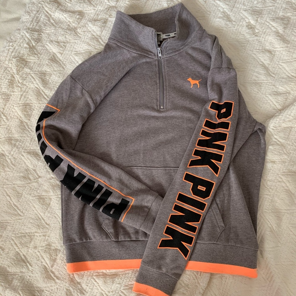 PINK Half-Zip Sweatshirt